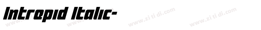 Intrepid Italic字体转换 Intrepid Italic字体转换